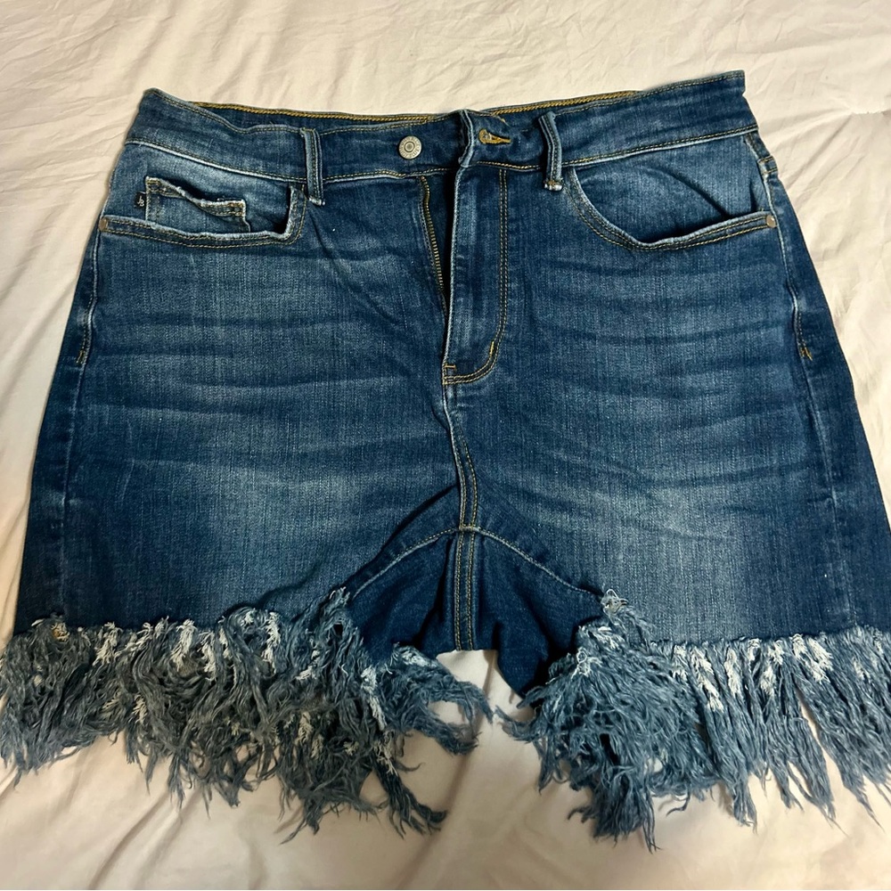 Judy Blue Frayed Hem Denim shorts